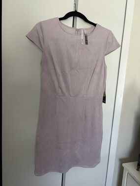 Kensie Dusty Lilac Cap-Sleeve Mini Dress